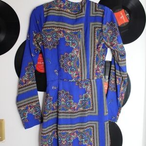 Paisley Long Sleeve Dress